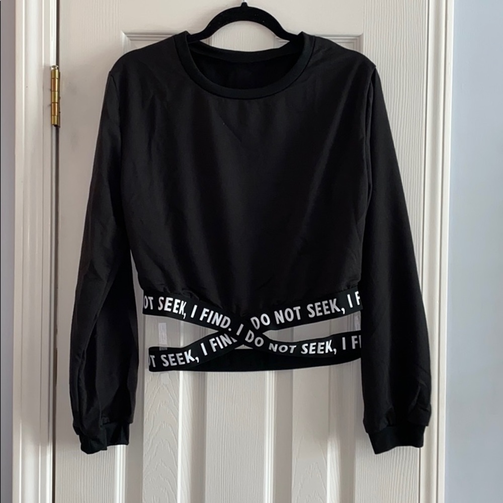 Long sleeve workout top (runs small)